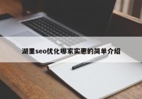 湖里seo优化哪家实惠的简单介绍