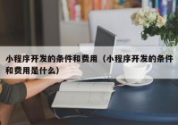 小程序开发的条件和费用（小程序开发的条件和费用是什么）